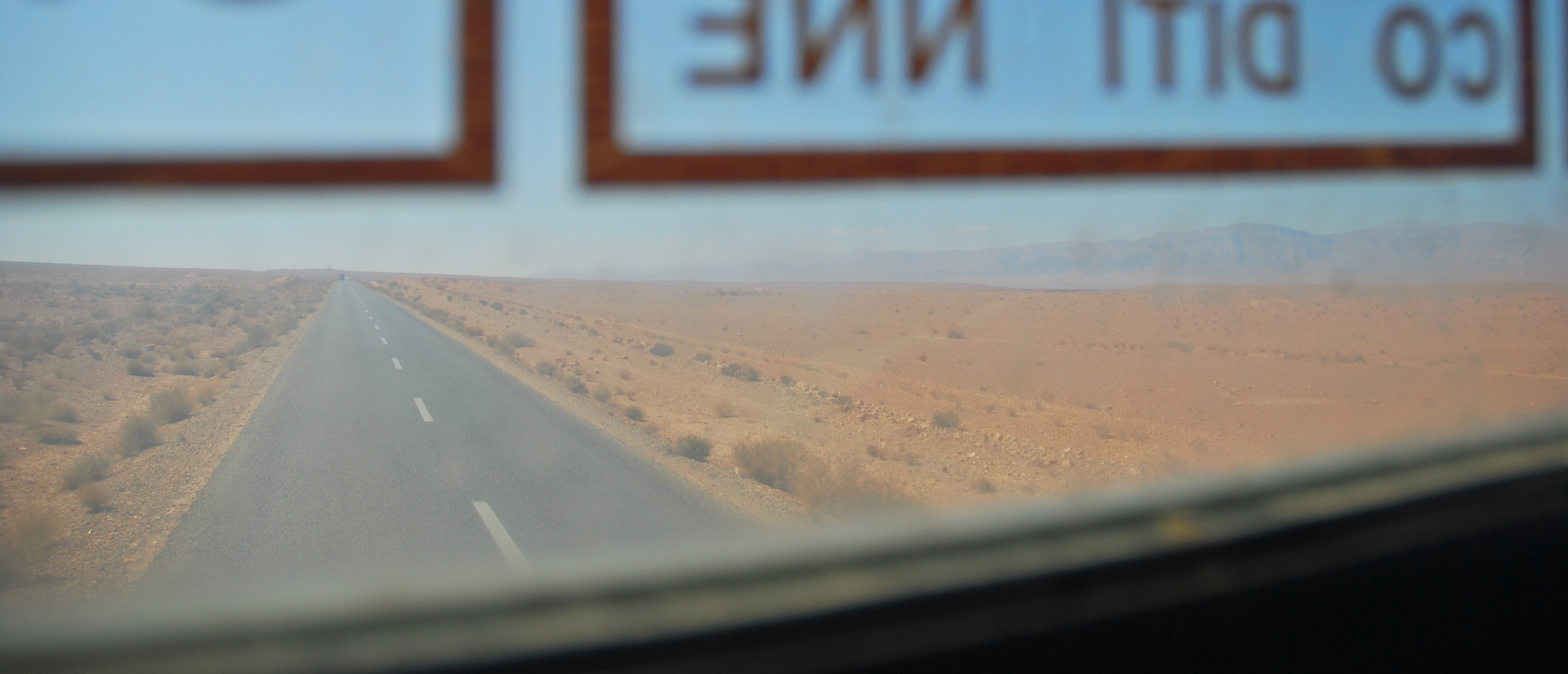 Im Bus ganz hinten